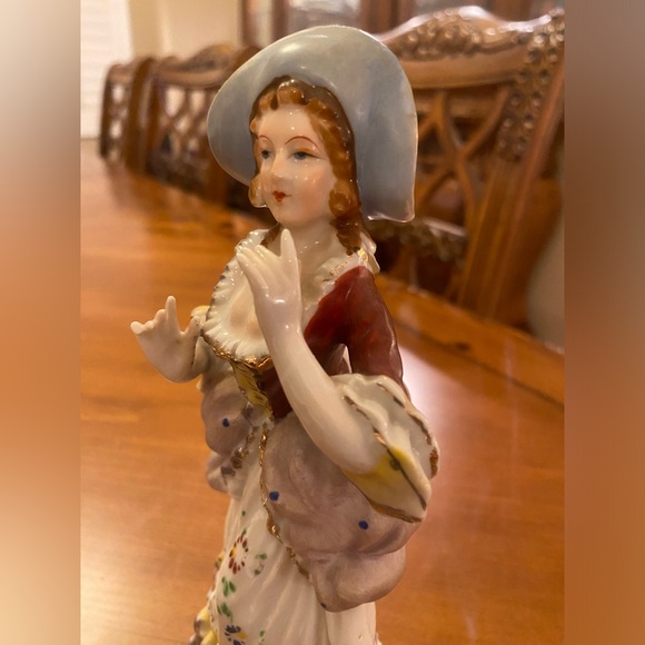 VINTAGE SET OF HAND PAINTED FERN OF JAPAN PORCELAIN FIGURINES - Picture 13 of 16